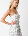 Floral Strapless Romper