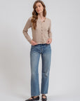 Classic Cardigan- Taupe