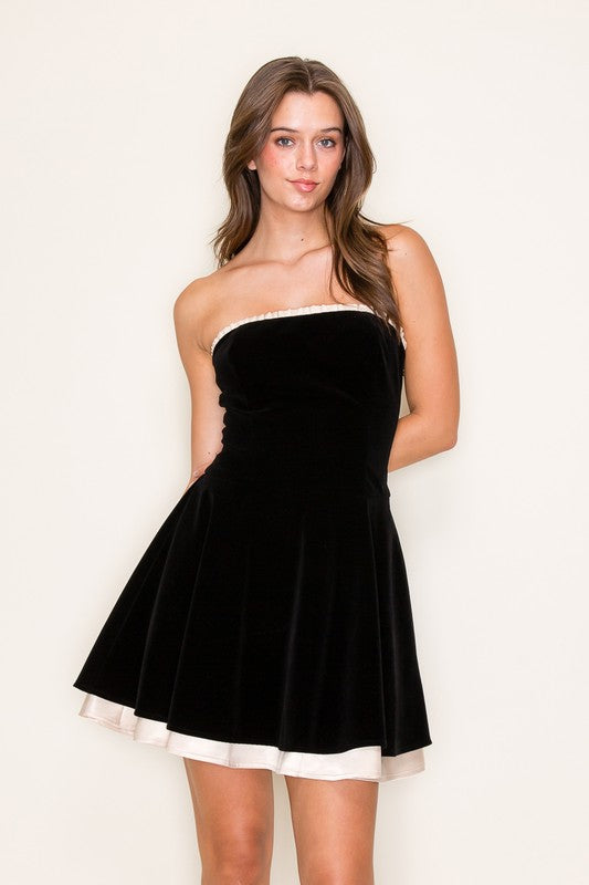 velvet corset mini dress – Evelyn Rose Boutique 2024-11 White Mark Women's Long Sweetheart Neckline Color:Raw Sienna