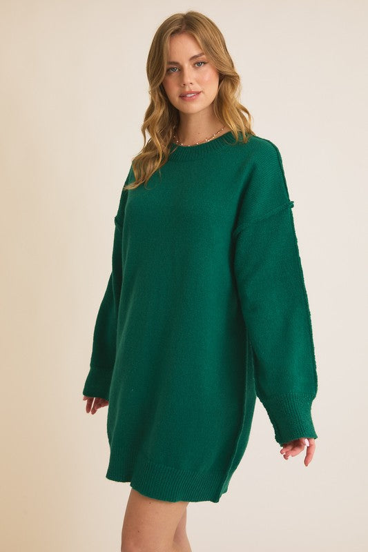 evergreen long sleeve dress Miss Evergreen