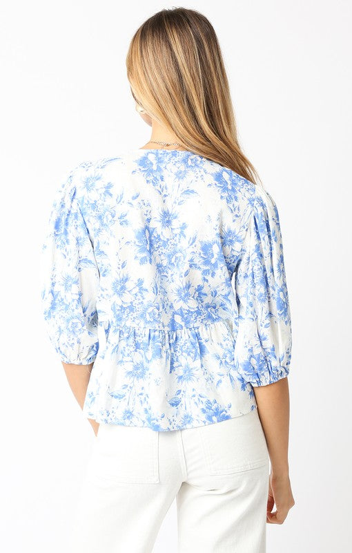 Lasting Impression Tie Front Top