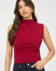 Go Getter Top- Deep Red