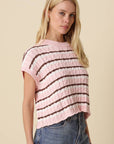 Laci Striped Knit Vest