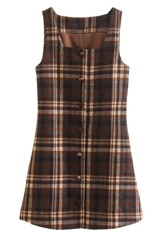 Plaid Mini Dress – Evelyn Rose Boutique