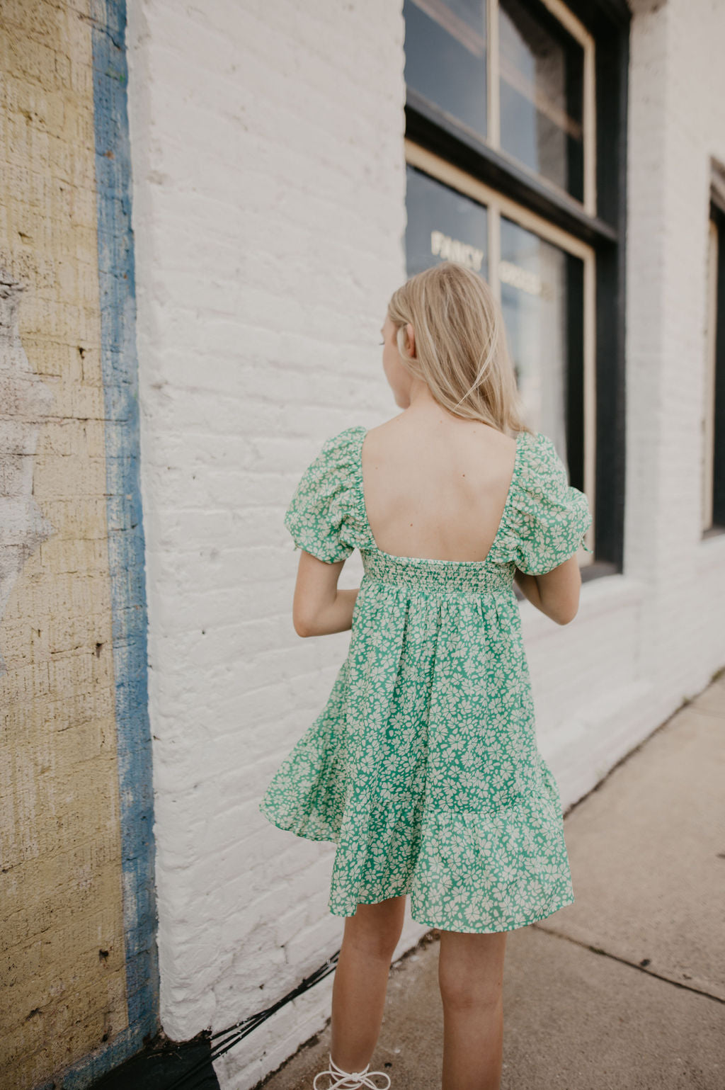 Happy Days Babydoll Dress- Green  Evelyn Rose Boutique