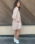 Amber Skies Plaid Dress