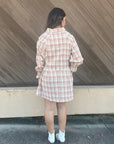 Amber Skies Plaid Dress