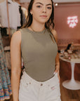Madalynn Bodysuit-Light Olive