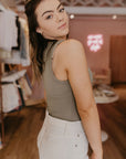 Madalynn Bodysuit-Light Olive