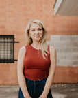 Madalynn Bodysuit- Burgundy