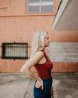 Madalynn Bodysuit- Burgundy
