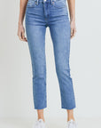 Lena High Rise Straight Leg Jean