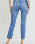 Lena High Rise Straight Leg Jean