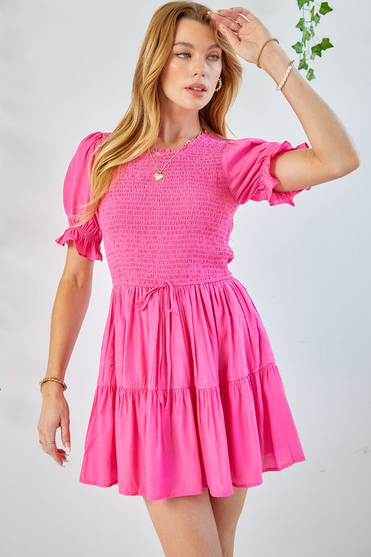 Feelin&#39; Breezy Mini Dress- Pink