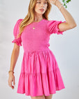 Feelin' Breezy Mini Dress- Pink