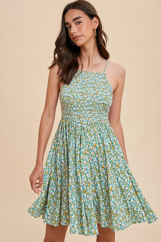 Floral Smocked Cami Dress