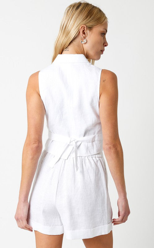Linen Mini Vest