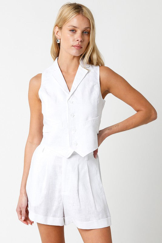 Linen Mini Vest