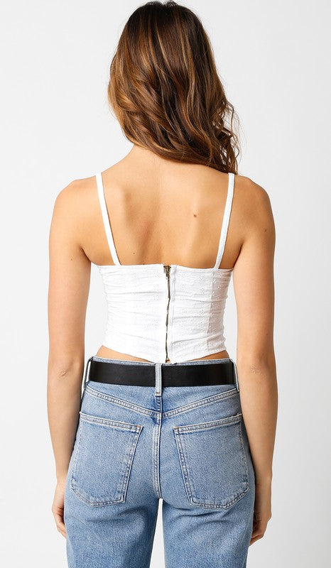 Eyelet Corset Top