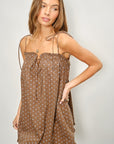 Polka Dot Mini Dress- Chocolate & Blueberry