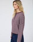 Stay Awhile Cardigan- Burgundy