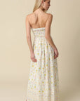 Nicole Strapless Floral Maxi Dress