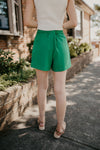 Side Slit Skort- Green