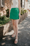 Side Slit Skort- Green