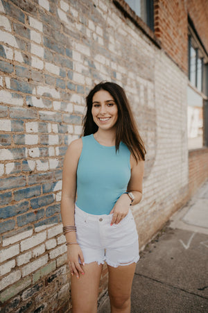 Madalynn Bodysuit- Aqua