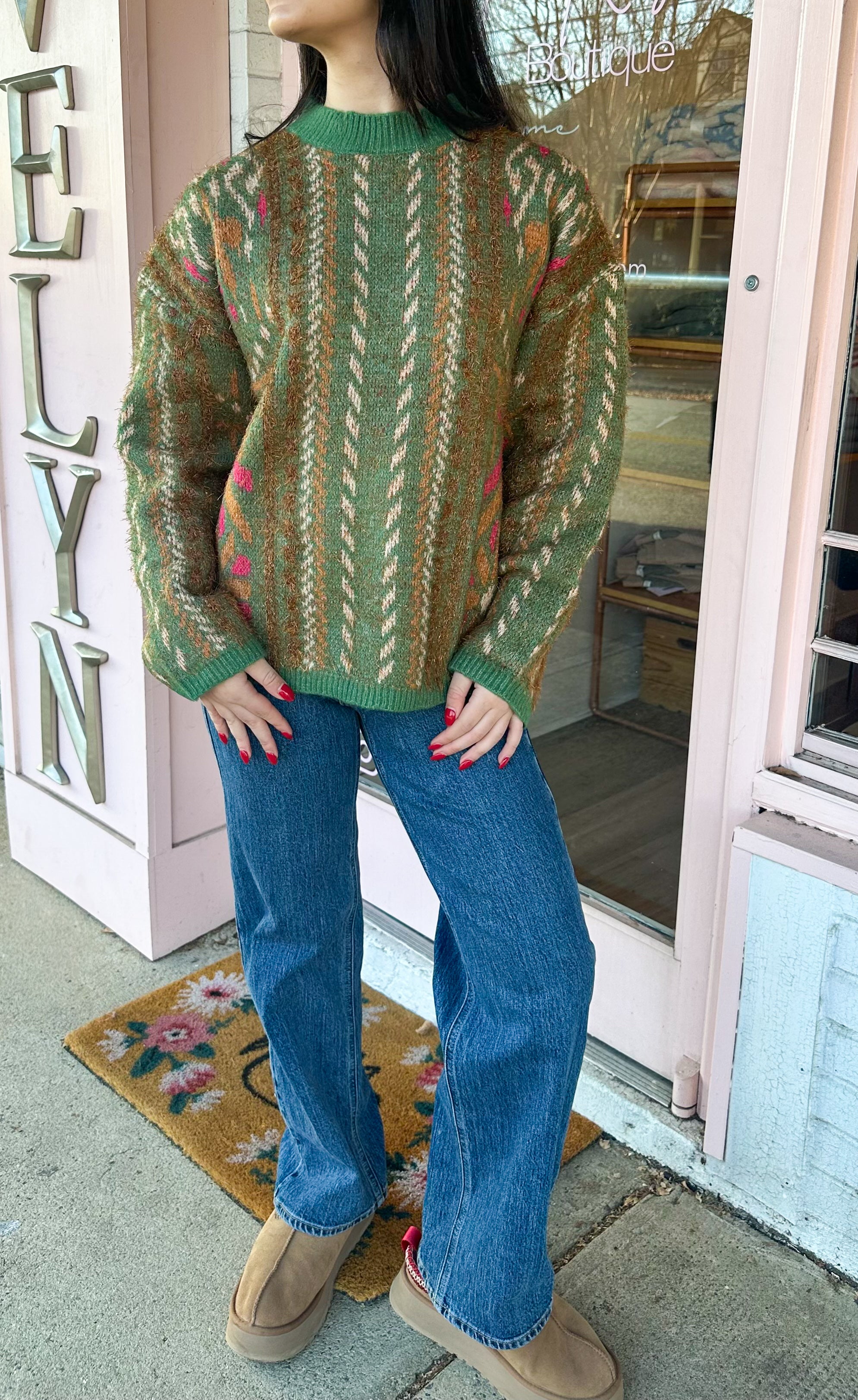 Painted Pines Sweater