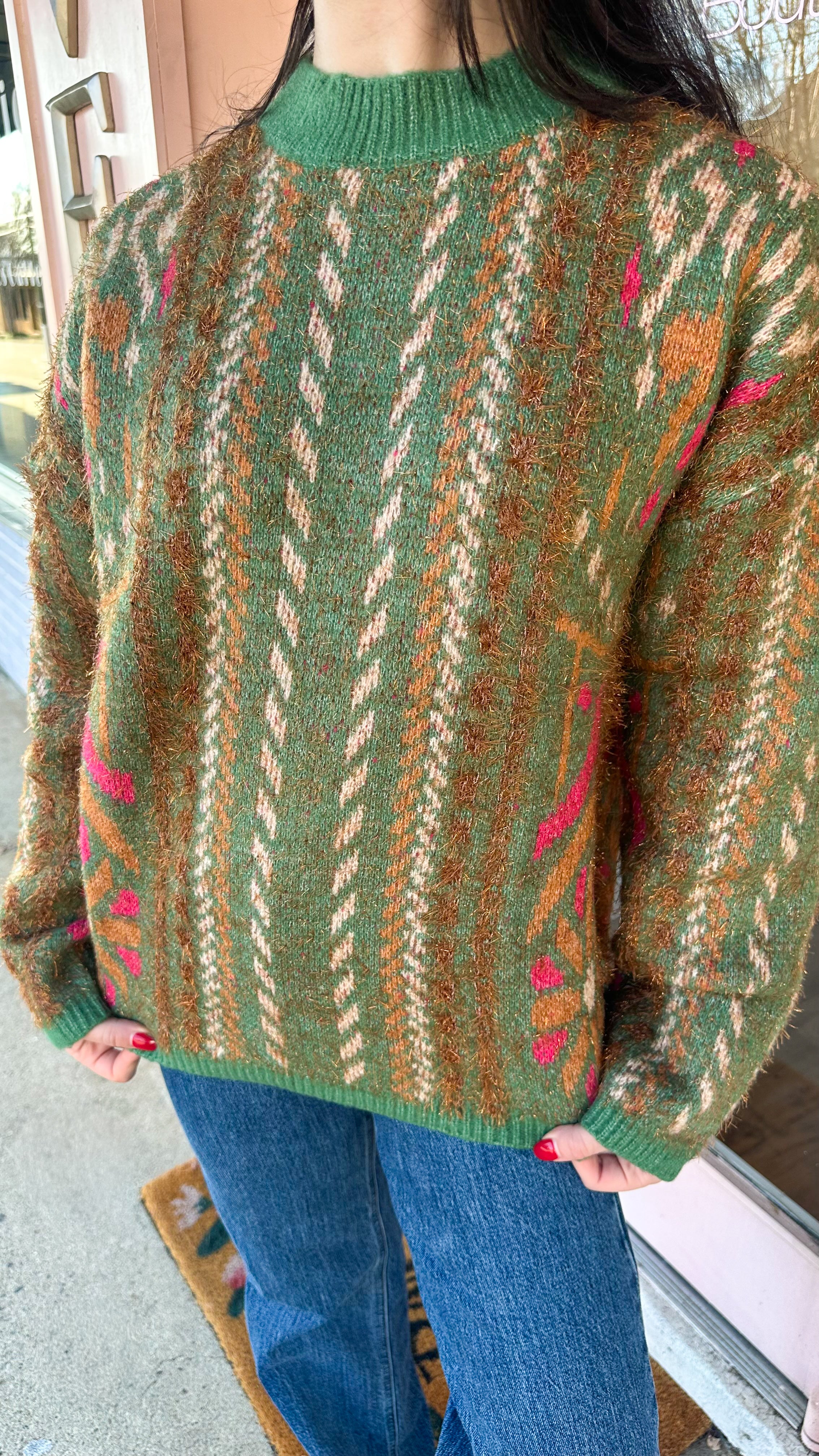 Painted Pines Sweater