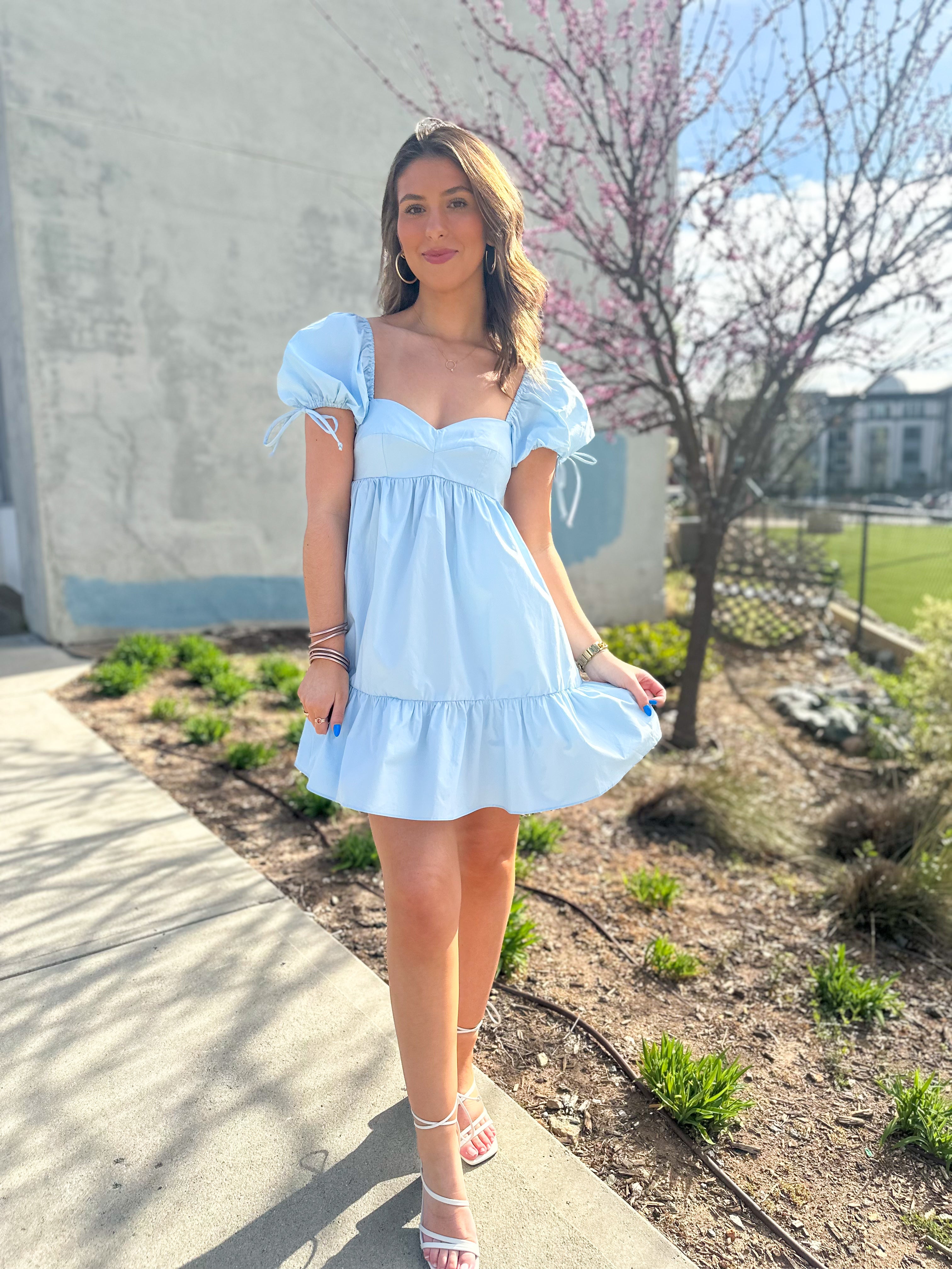 A Bright Spark Dress- Baby Blue