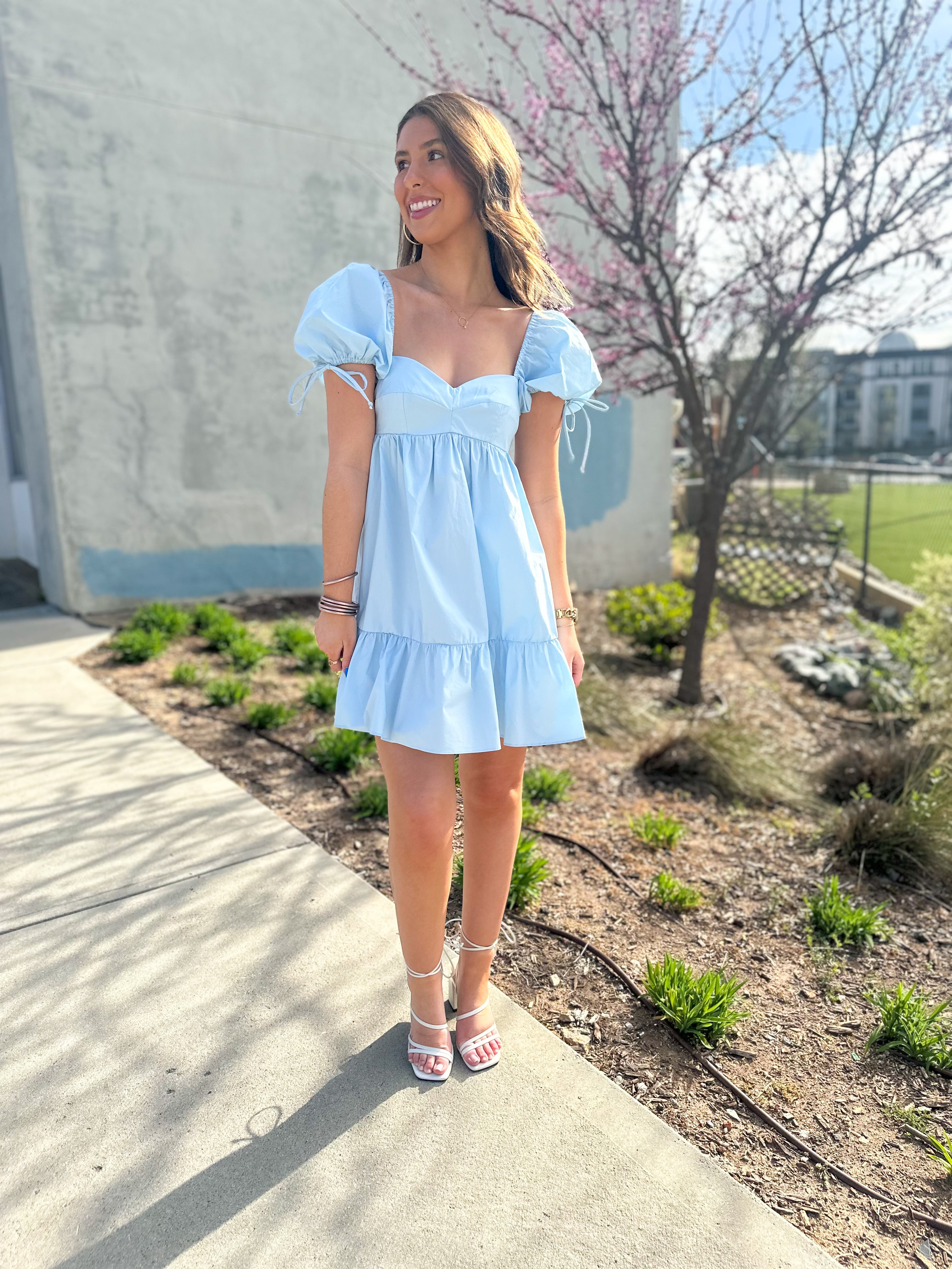 A Bright Spark Dress- Baby Blue