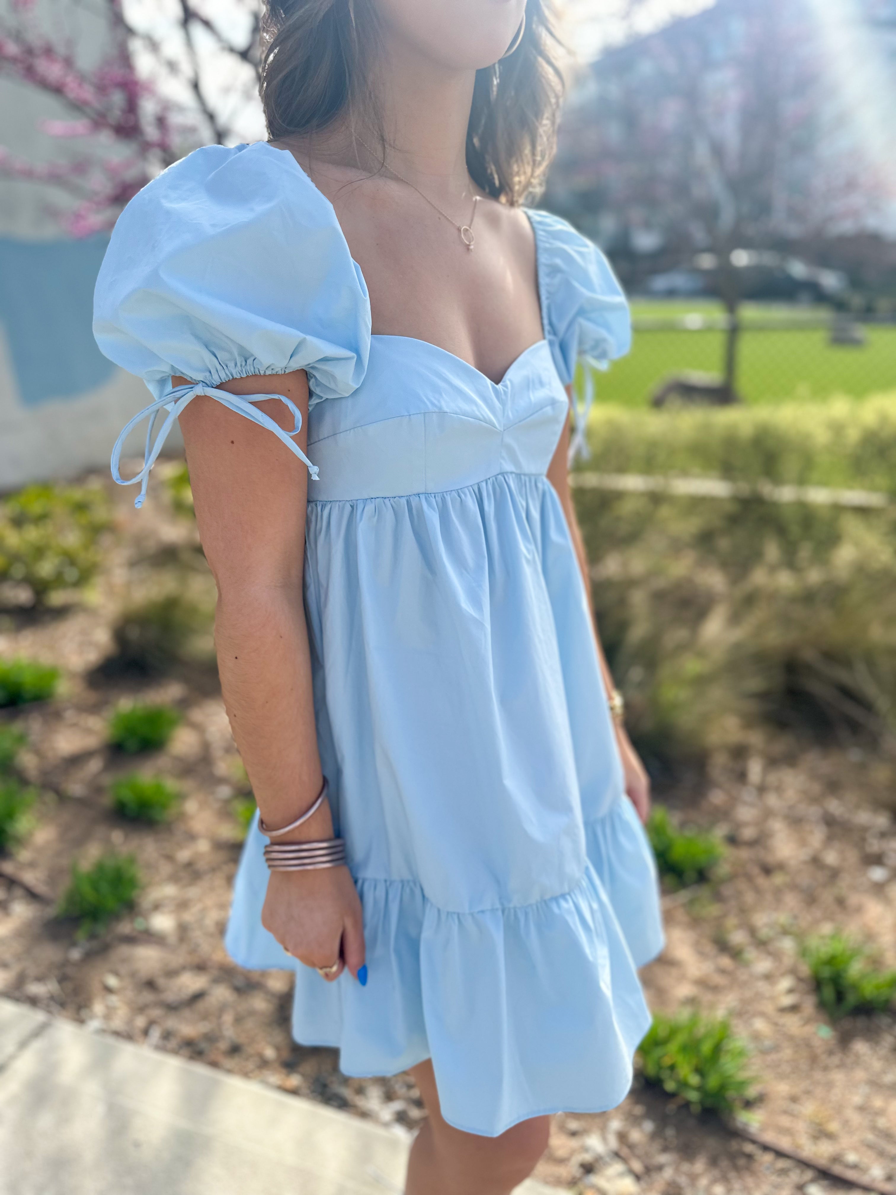 A Bright Spark Dress- Baby Blue