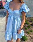 A Bright Spark Dress- Baby Blue