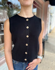 Sweet Life Sweater Vest- Black