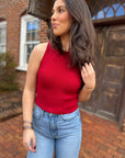 Crimson Charm Top