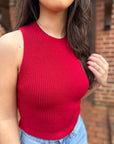 Crimson Charm Top