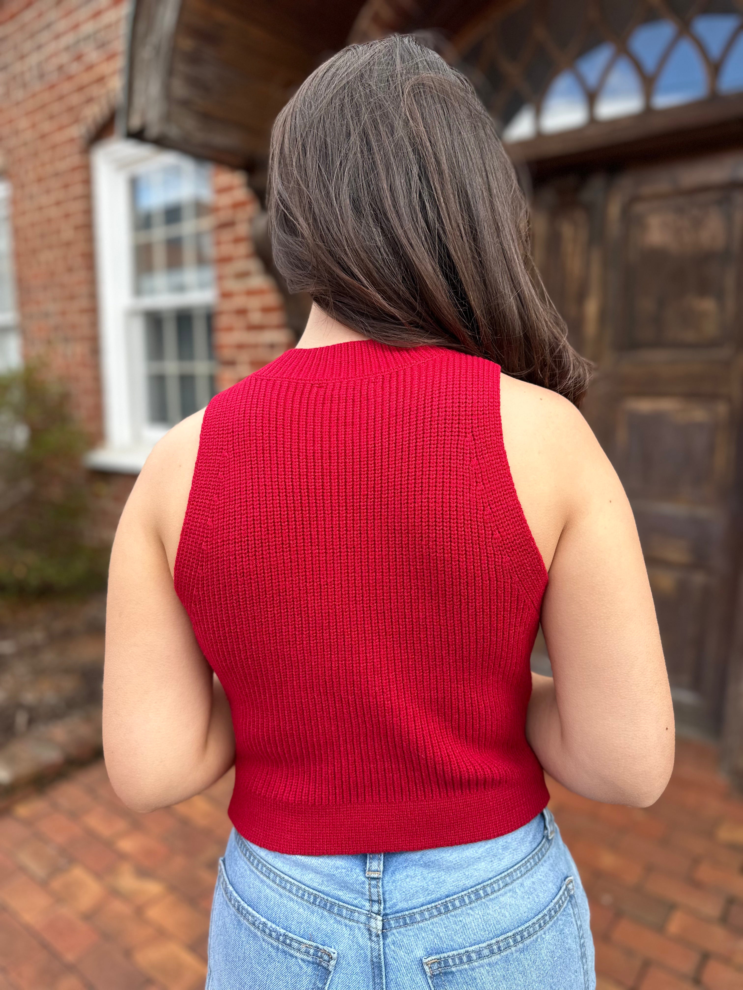 Crimson Charm Top