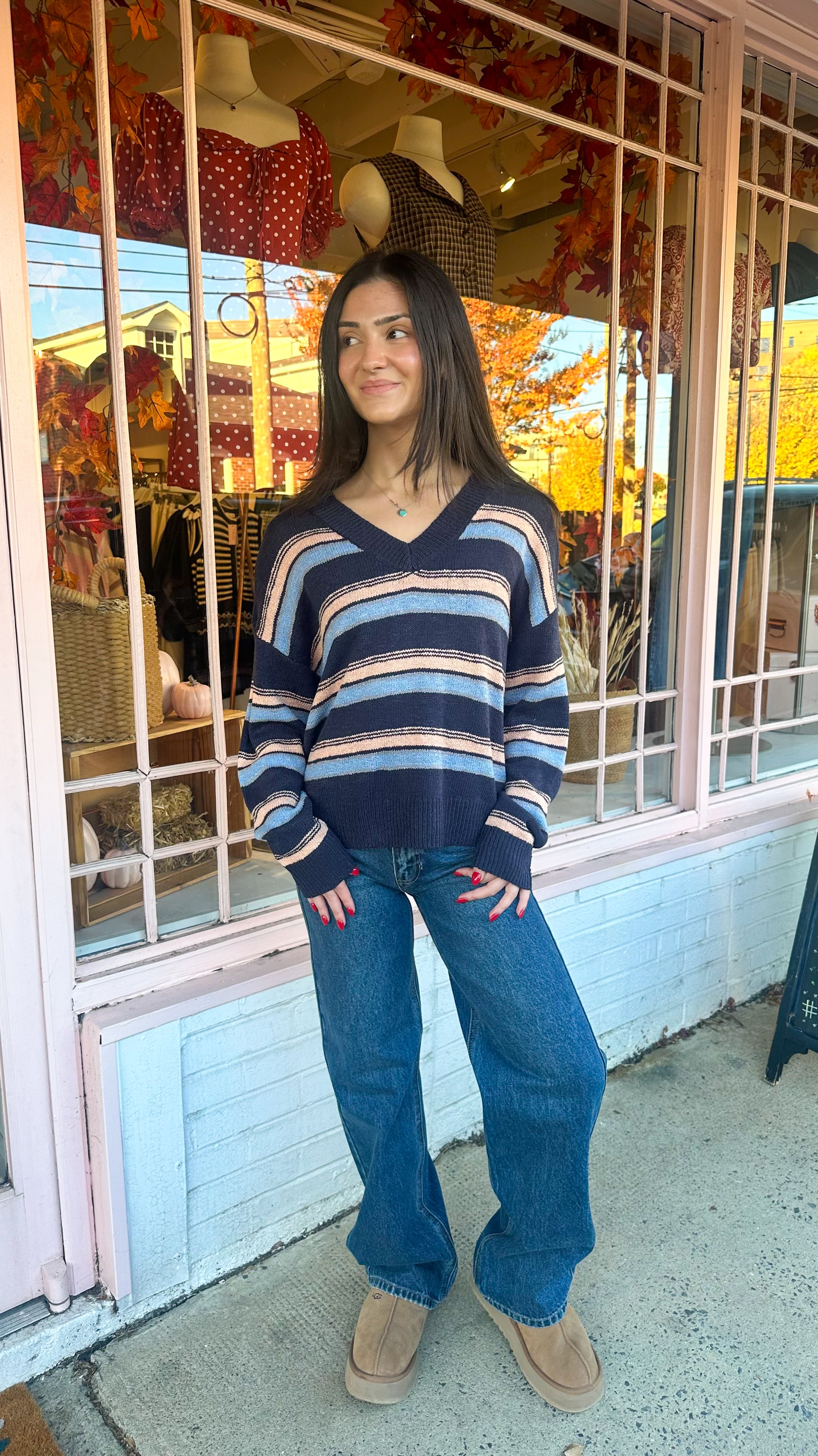 Good Mood Striped Sweater