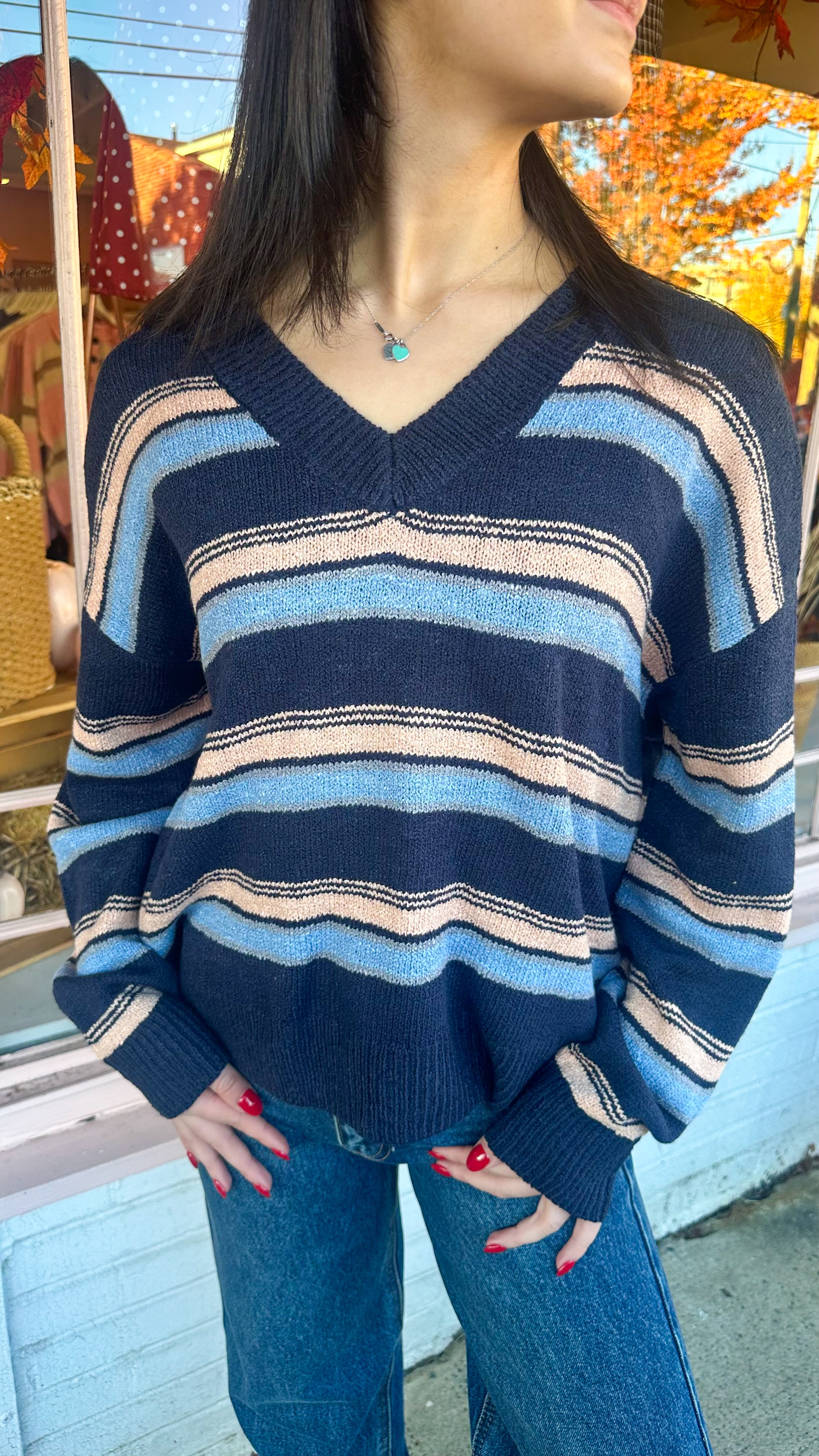 Good Mood Striped Sweater