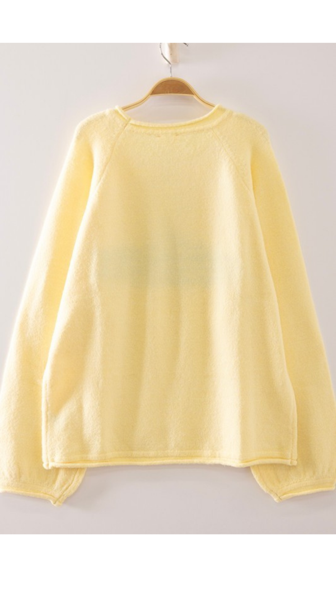 Fish Knit Sweater- Lemon
