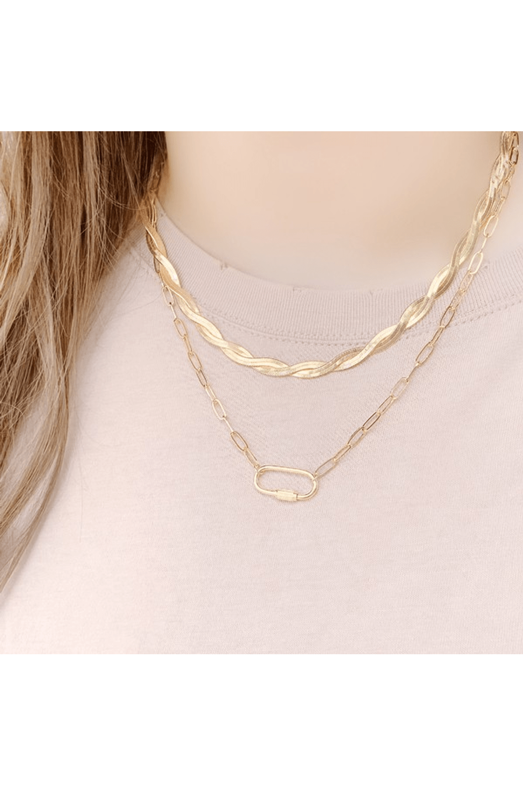 Averie Carabiner Necklace