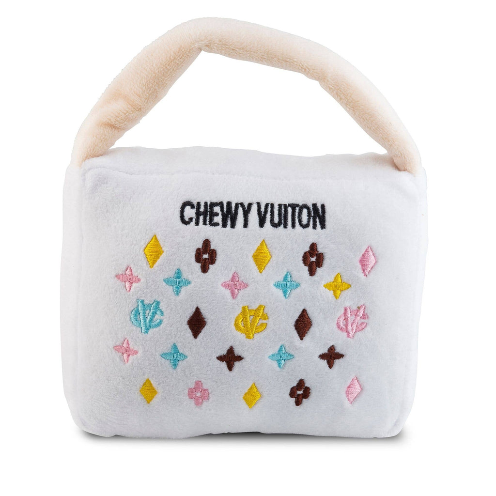White Chewy Vuiton Purse- Large