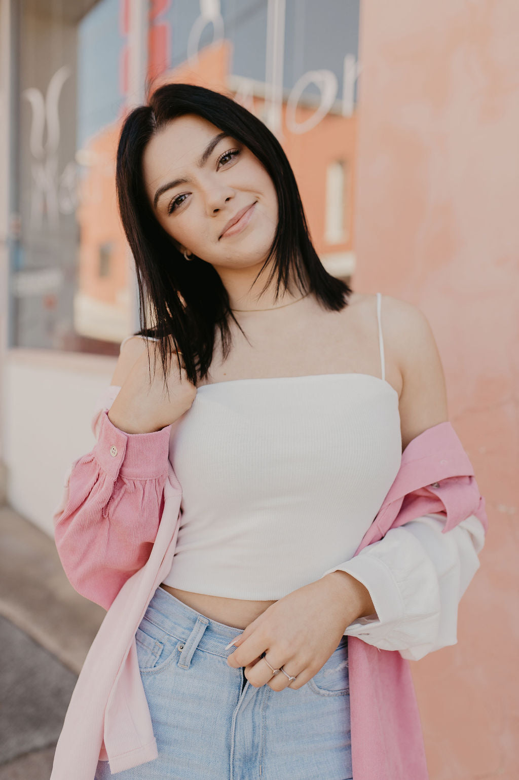 Simply the Best Crop Top- White