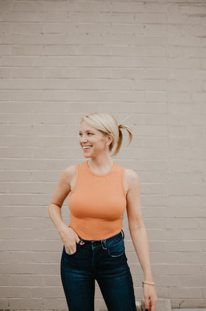 Madalynn Bodysuit- Dusty Orange