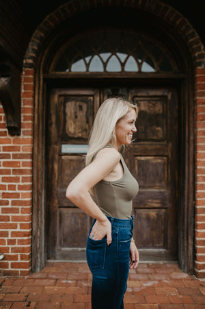 Madalynn Bodysuit- Olive