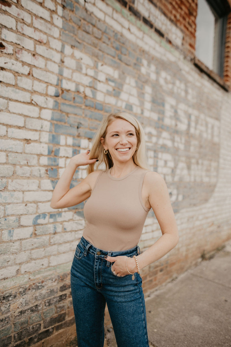 Madalynn Bodysuit- Tan