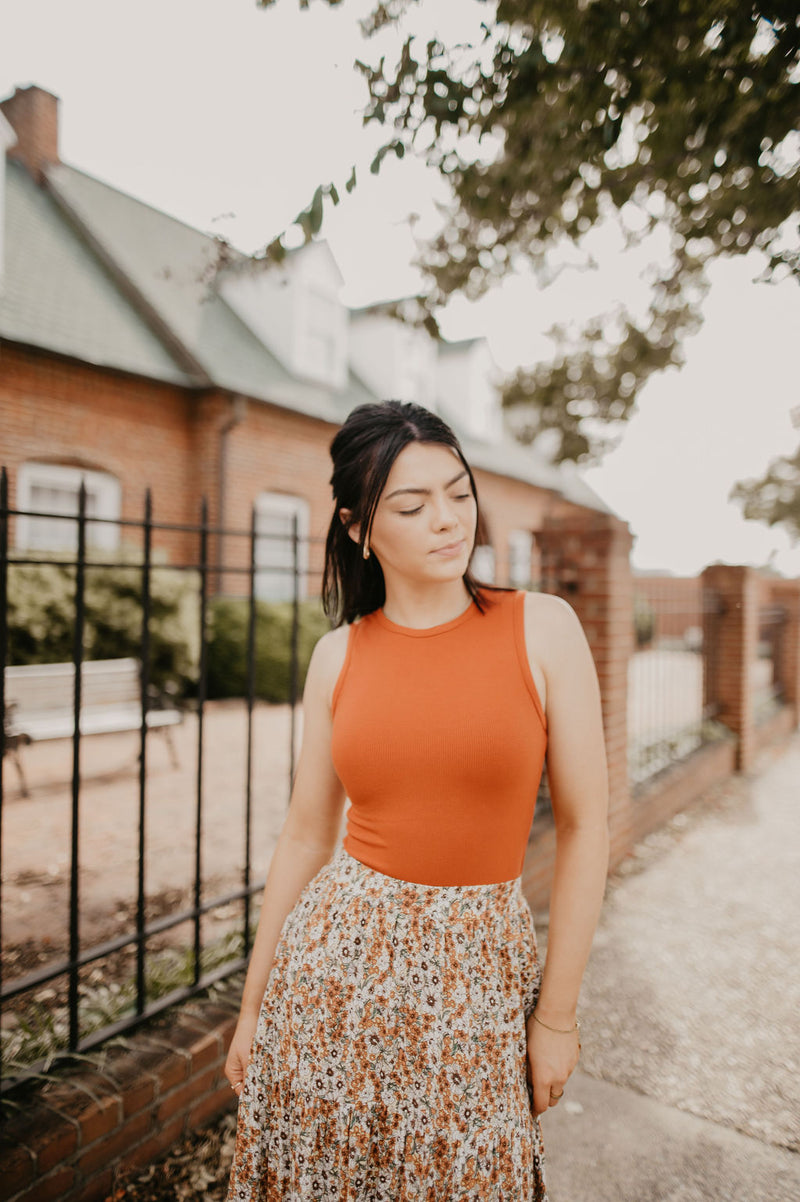 Madalynn Bodysuit- Rust