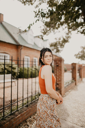 Madalynn Bodysuit- Rust